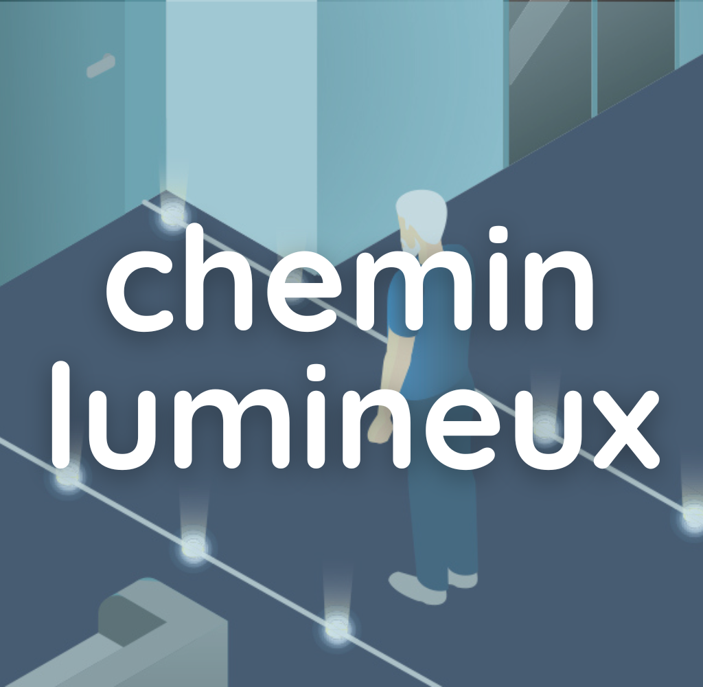 Chemin lumineux, risque de chutes